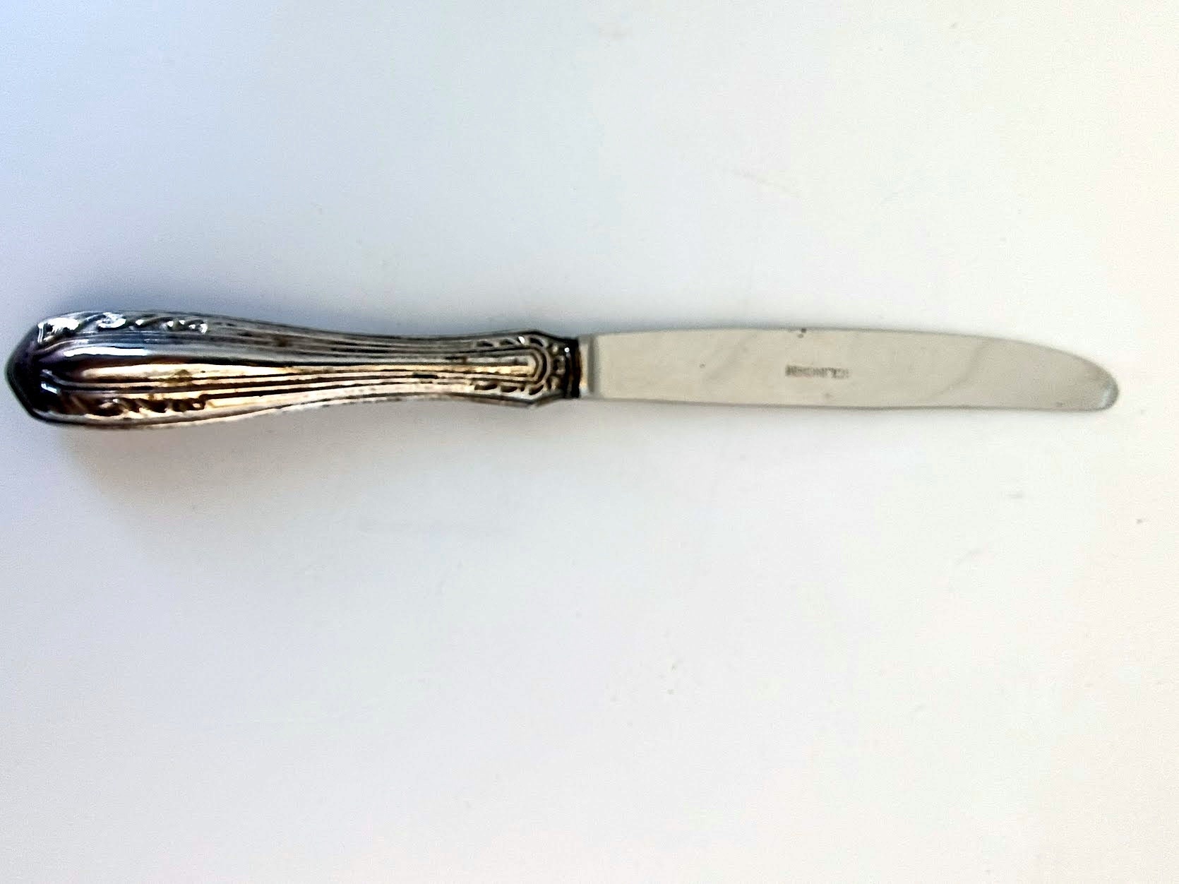 Vintage Italian 2 Silver 800 Plated Knives Marked Solingen, Photo