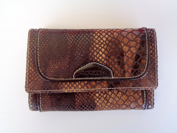 Vintage Italy Brand New Leather Brown Chocolate Color Wallet
