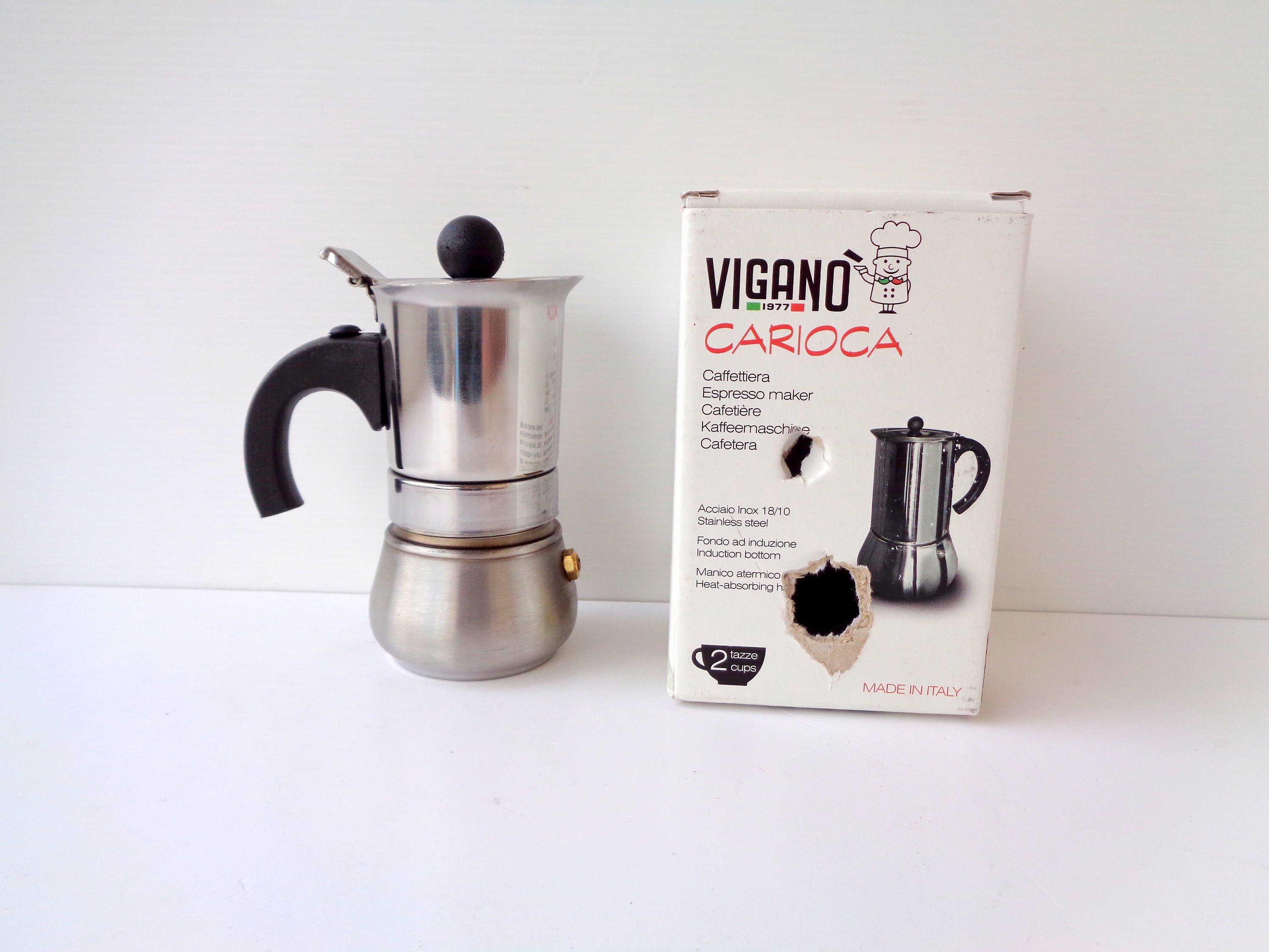 Vintage Italian Espresso VIGANO Carioca Stovetop Espresso Vintage Italian Espresso VIGANO Carioca Stovetop Espresso