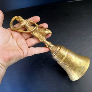Antique Italian brass bell, wedding accessory, idea important gift