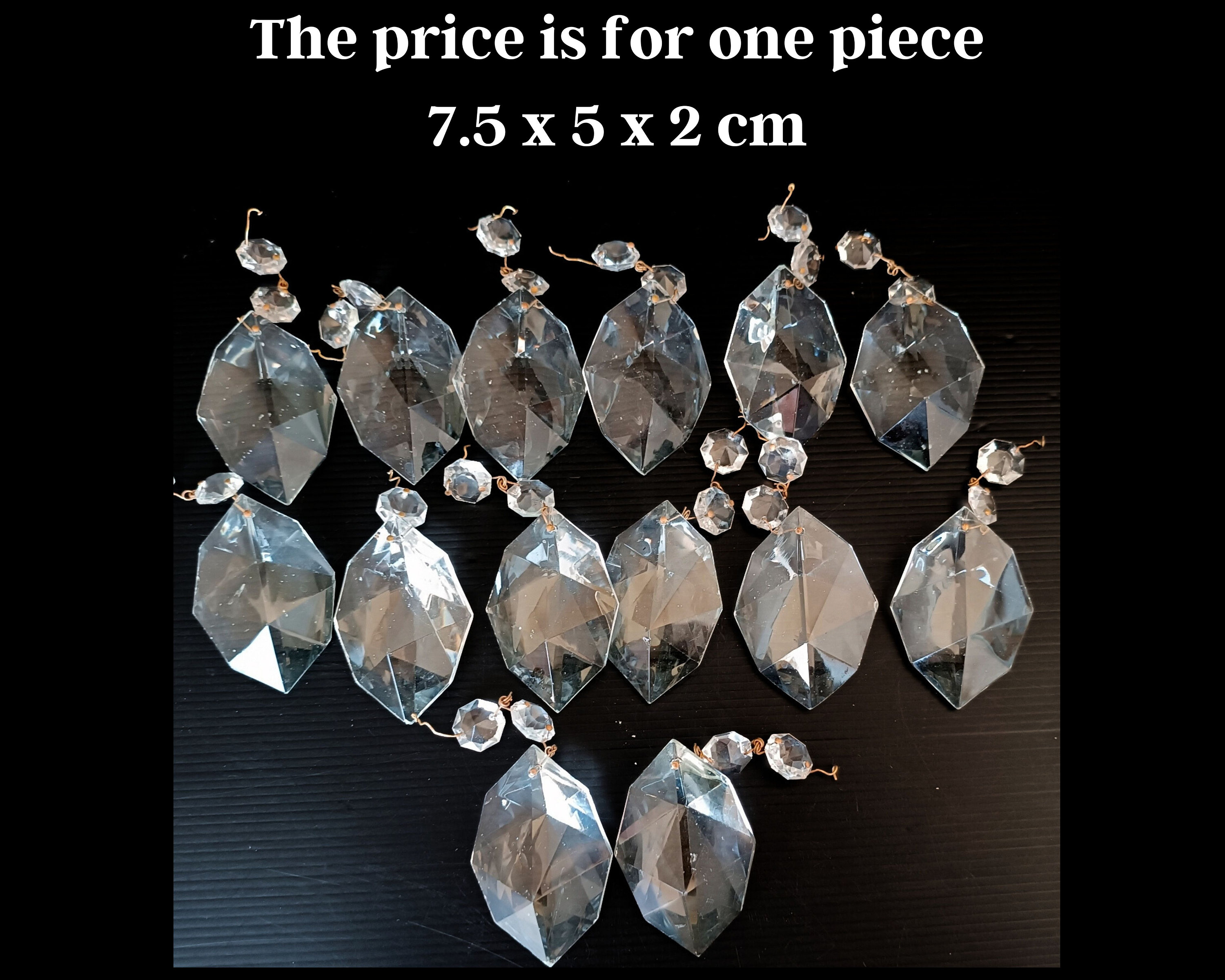 Pendatif Prisms Crystal AB 50 X 30 Mm - Fait En France, Sans Marque