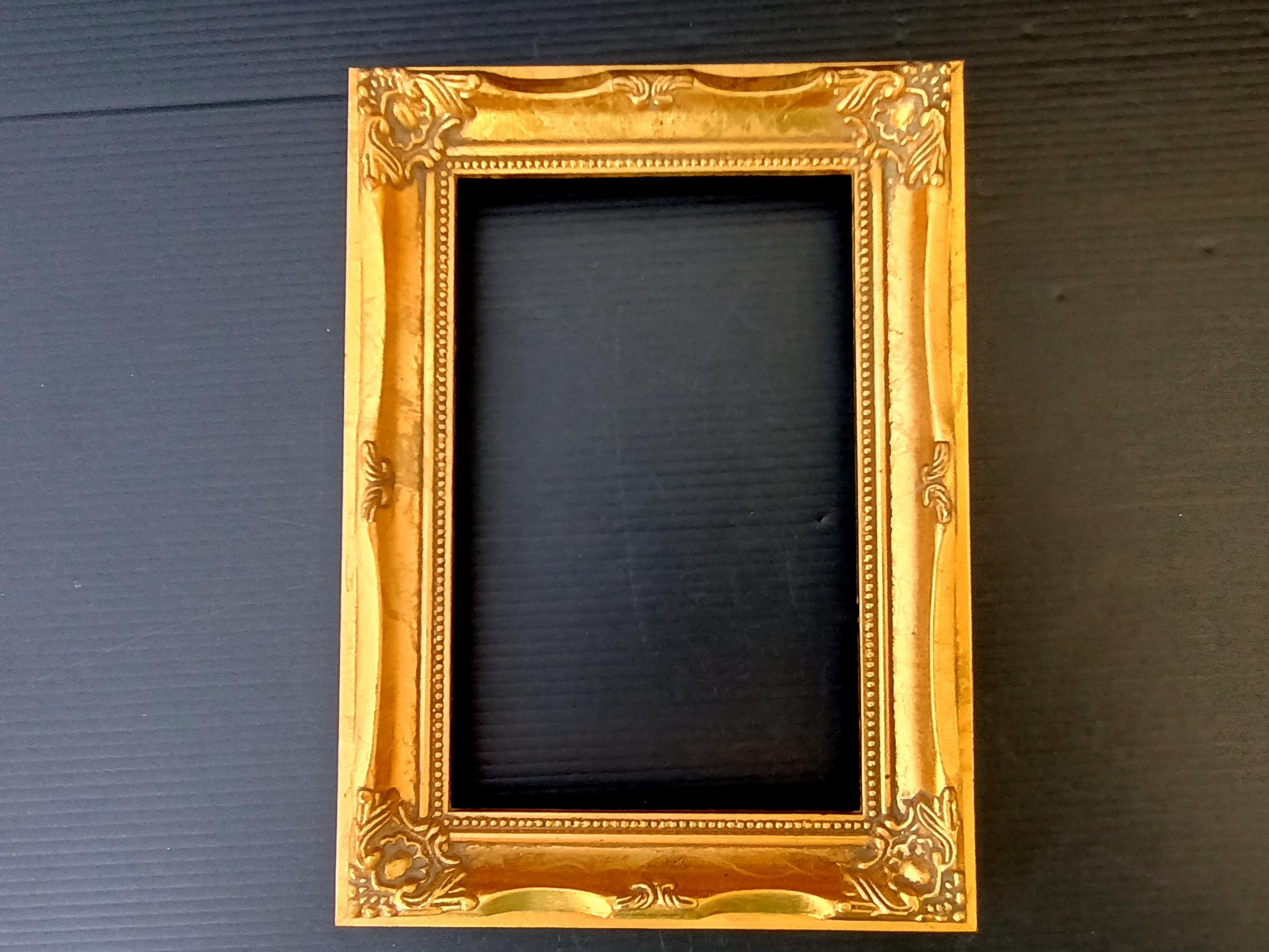Vintage Ornate Gold Frame Photo Simply Style Vintage Italy 1950s 