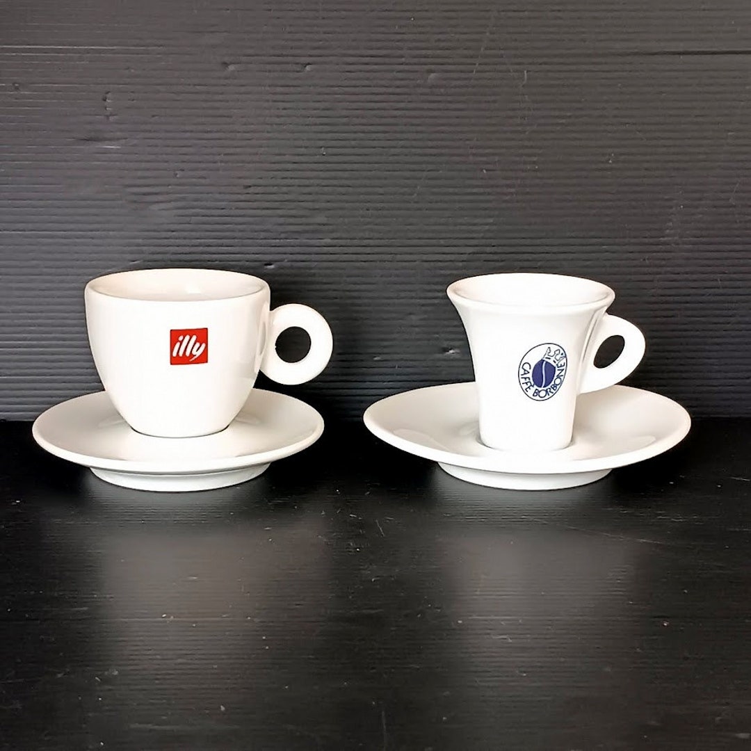 Collectible Bar Vintage Italian Espresso Cups Italian Illy or Borbone