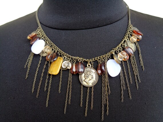 Choker vintage chains boho necklace. Chains neckl… - image 6