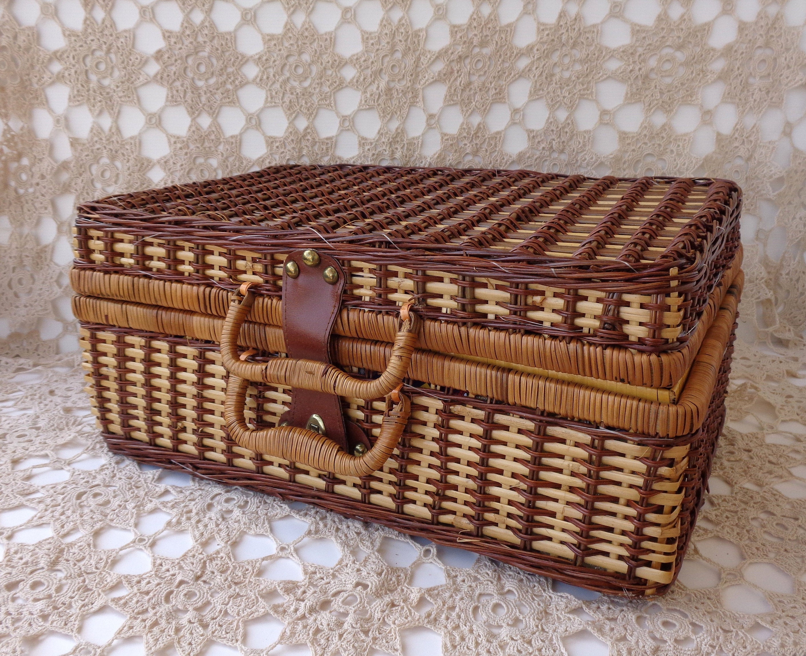 optima 英国製ピクニックバスケット ヴィンテージ　美品 optima 英国製ピクニックバスケット ヴィンテージ 美品