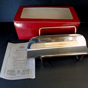 Portapanne inox con manico Vintage Italia, con vassoio portagioie inox decorazione Oro 24k, tovaglioli portabagagli porta nozze Italia