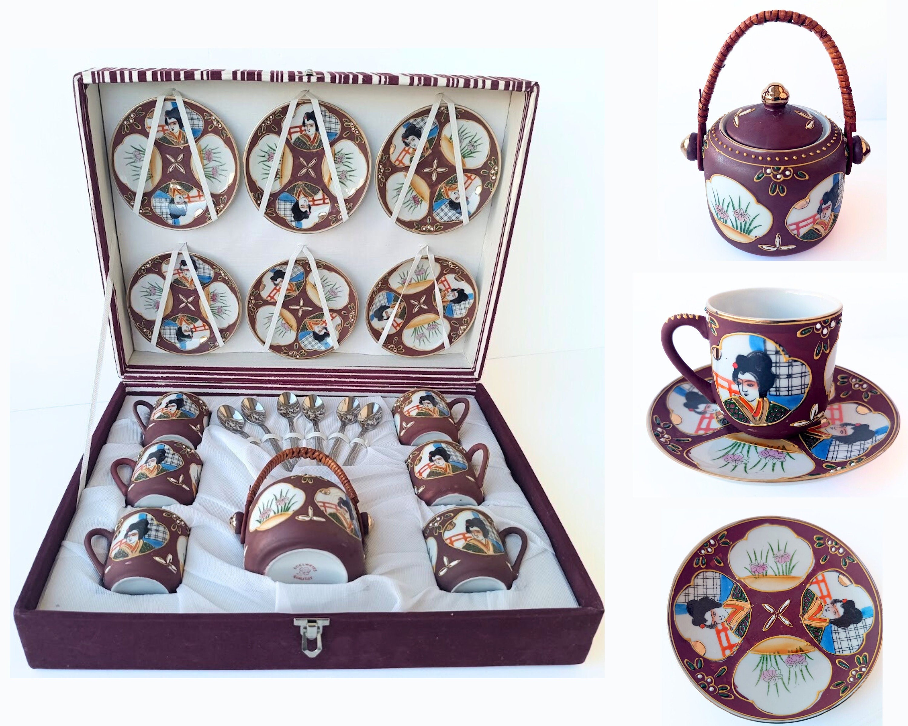 Vintage Edelweiss Qualität Geisha Tea/coffee Set • 20‑piece