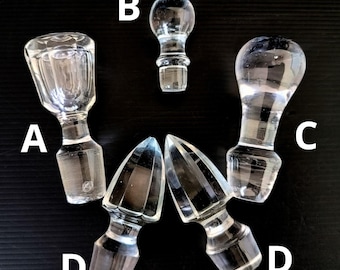 Vintage Italian decorative glass bottle stopper Glass Bottle Stopper  Vintage Decanter Stoppers caraffe Bottle Stopper Glass Stopper