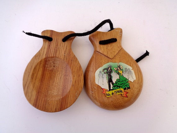 Wooden castanets outlet