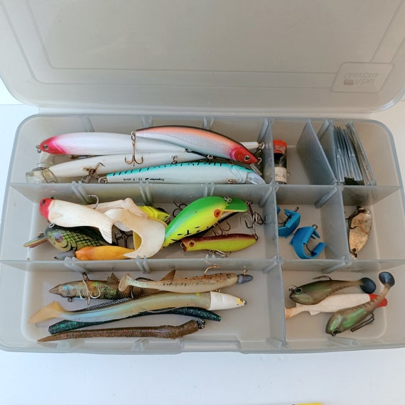 Rare Find Vintage Fishing Lures Collection of 24 Lures More Items