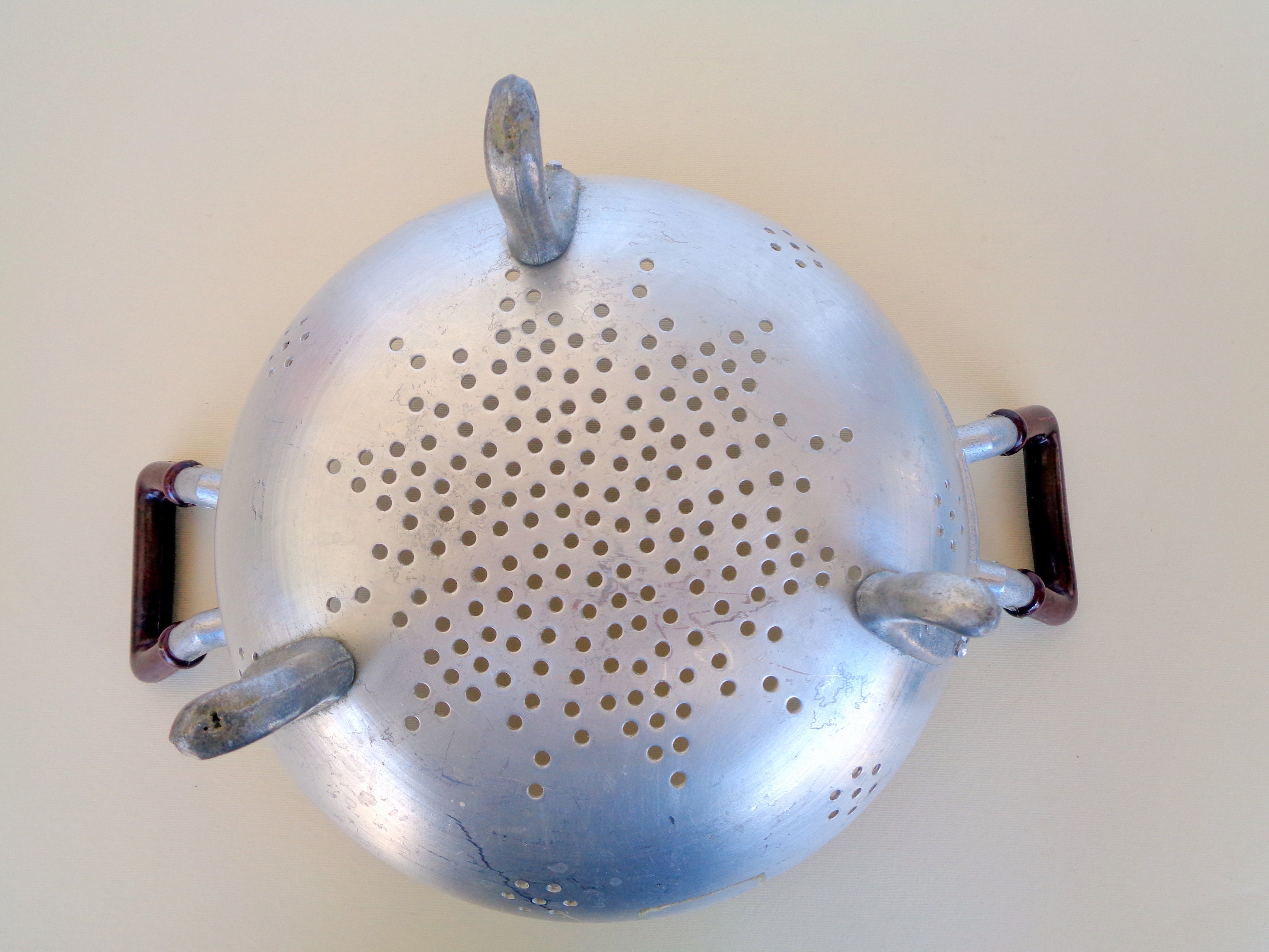 Aluminum Double Handled Colander Italian Colander Aluminum Etsy