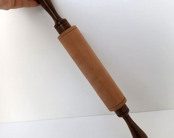 Vintage once Italian classic heavy Wooden rolling pin in solid wood pasta tool pasta utensil Italian kitchen pasta fresca tool