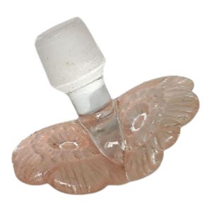 Vintage Italian decorative floral perfume bottle stopper matte Glass Bottle Stopper Vintage by Puthod Cristalli Stoppers Bottle Stopper