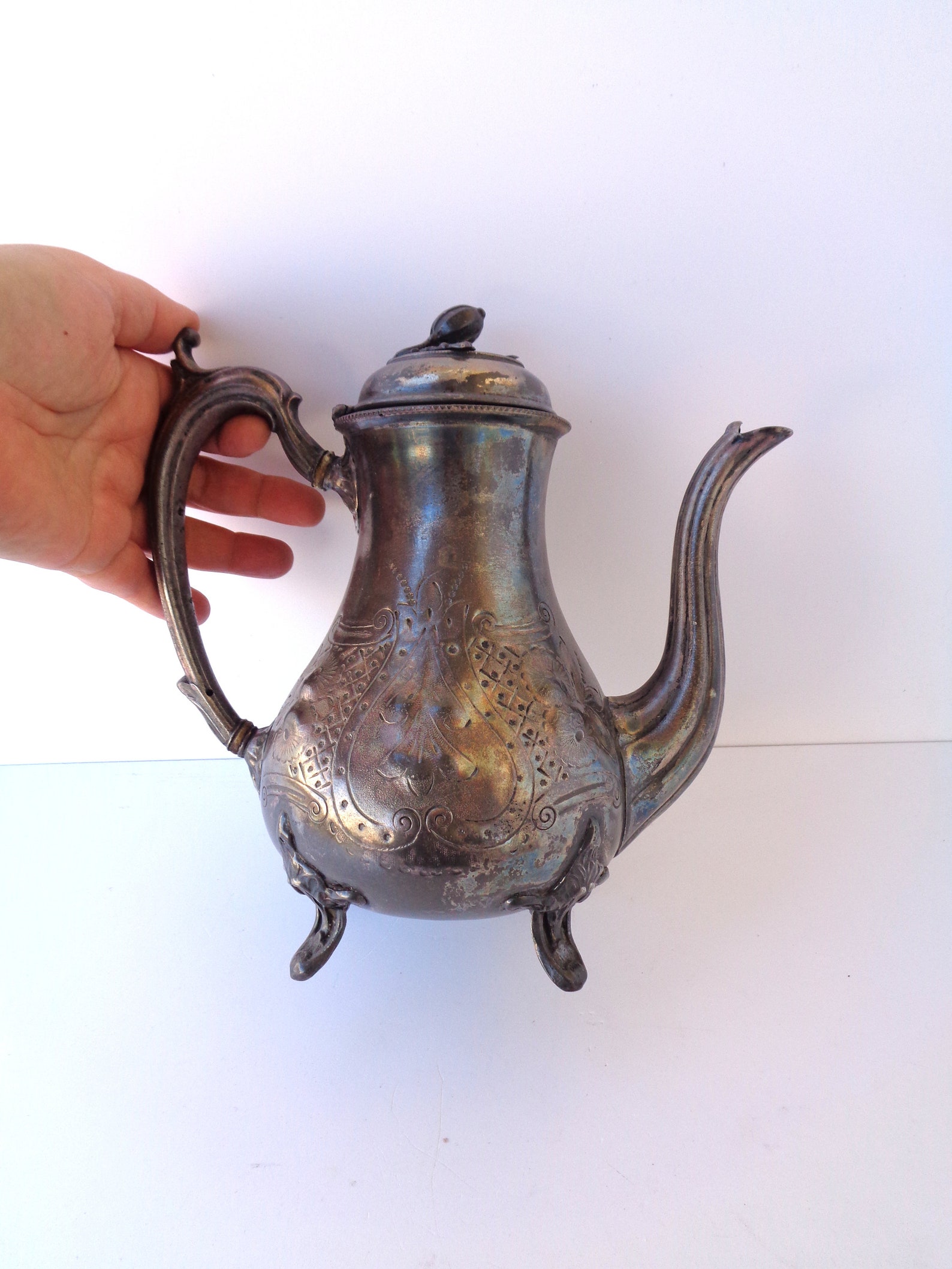 Caffettiera da collezione inglese antico Sheffield Etsy Italia