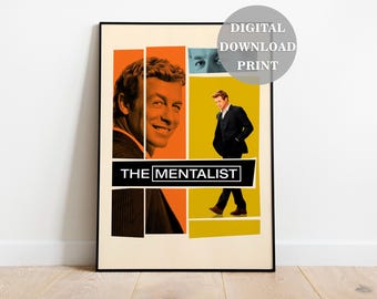 Mentalist Digital Download Poster Patrick Jane Instant Download Photo Print
