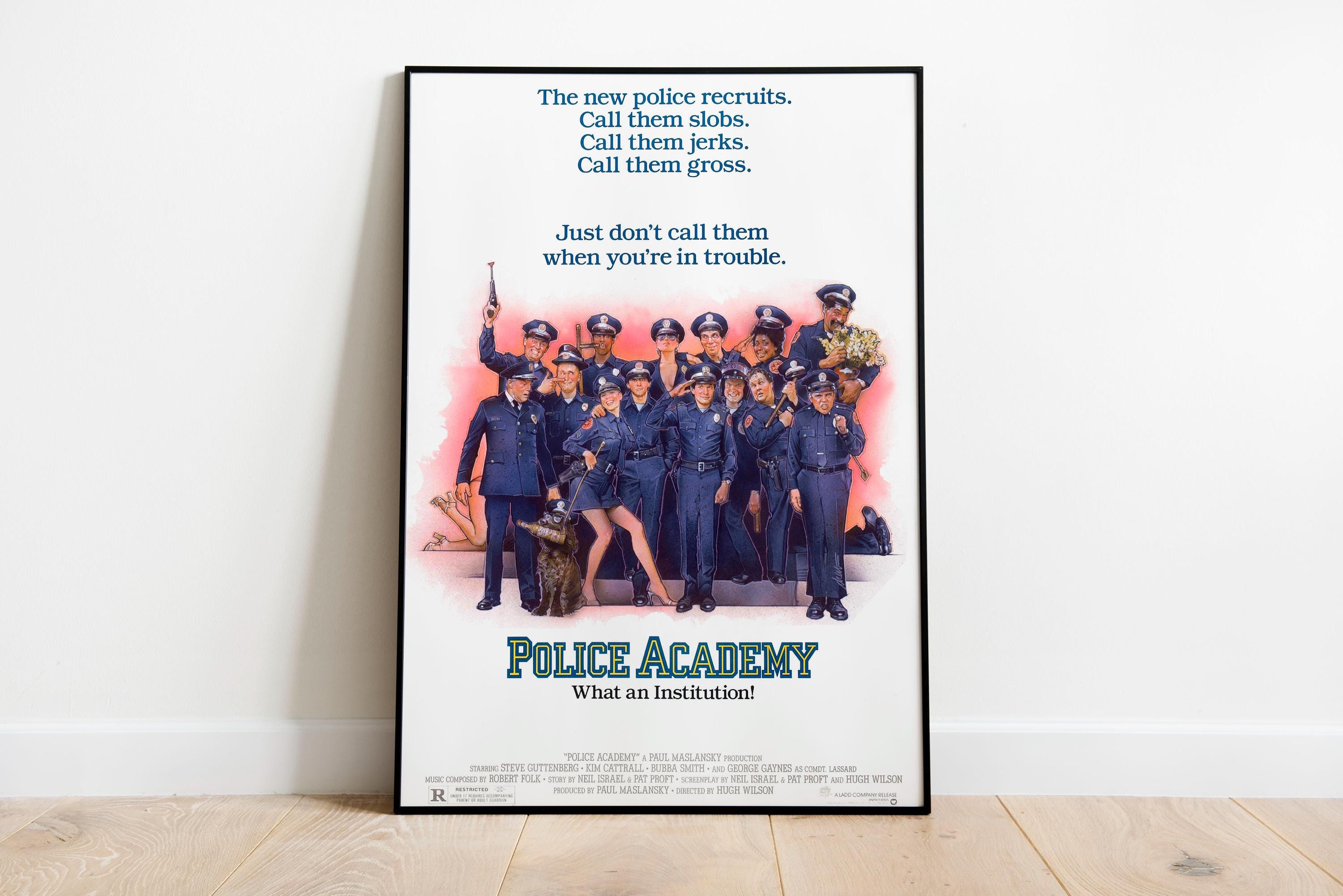 Affiche Vintage Cible Police NYPD Académie Combat Bad Guy Speedwell