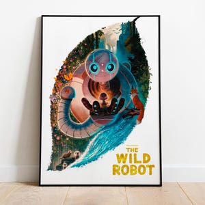 Wild Robot Poster Graphic Digital Print Gift Home Decor Wall Art