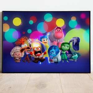 Charaktere der Emotionen Poster Grafik Foto Druck Wohnkultur Geschenk Wandkunst