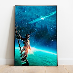 Adventure Space Travel Poster Graphic Digital Print Gift Home Decor Wall Art
