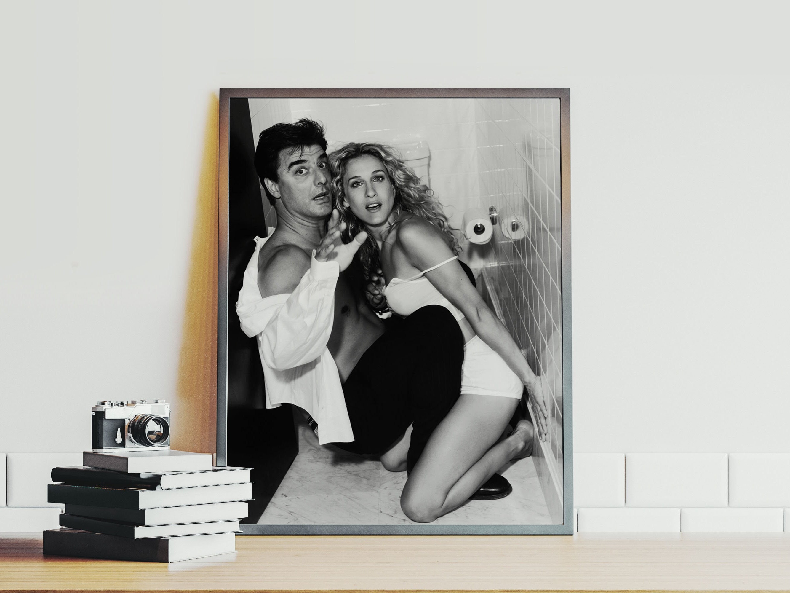 Wandkunstposter "The City Mr. Big Carrie Bradshaw", Toilette, Leinwandposter, Wandkunstbild, Drucke, Hängendes Foto, Dekor, Zuhause, Poster, Kunstwerke, 50 X 75 Cm