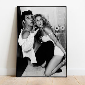 Póster de Carrie y Mr. Big, impresión fotográfica, decoración del hogar, arte de pared