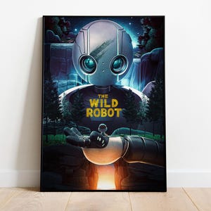 Wild Robot Poster Graphic Digital Print Gift Home Decor Wall Art