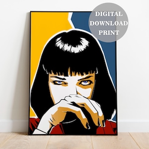 Mia Wallace Digital Download Poster Instant Download Photo Print