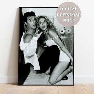 Póster de descarga digital de Carrie y Mr Big Impresión fotográfica instantánea