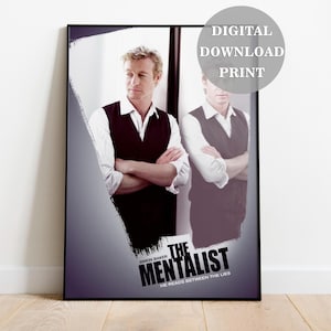 Mentalist Digital Download Poster Patrick Jane Instant Download Photo Print