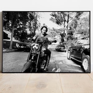 Keanu on Motorcycle Poster Photo Print Home Decor Wall Art