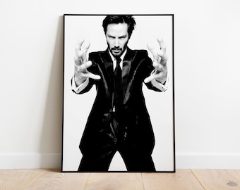 Keanu Reeves Poster Photo Print Home Decor Wall Art