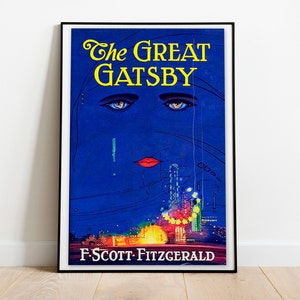The Great Gatsby Poster Retro Graphic Photo Print Gift Home Decor Wall Art