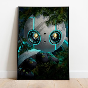 Wild Robot Poster Graphic Digital Print Gift Home Decor Wall Art