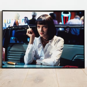 Mia Wallace Poster Digital Fotodruck Geschenk Home Decor Wandkunst