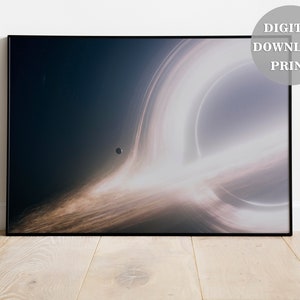 Black Hole Digital Download Space Poster Instant Download Photo Print