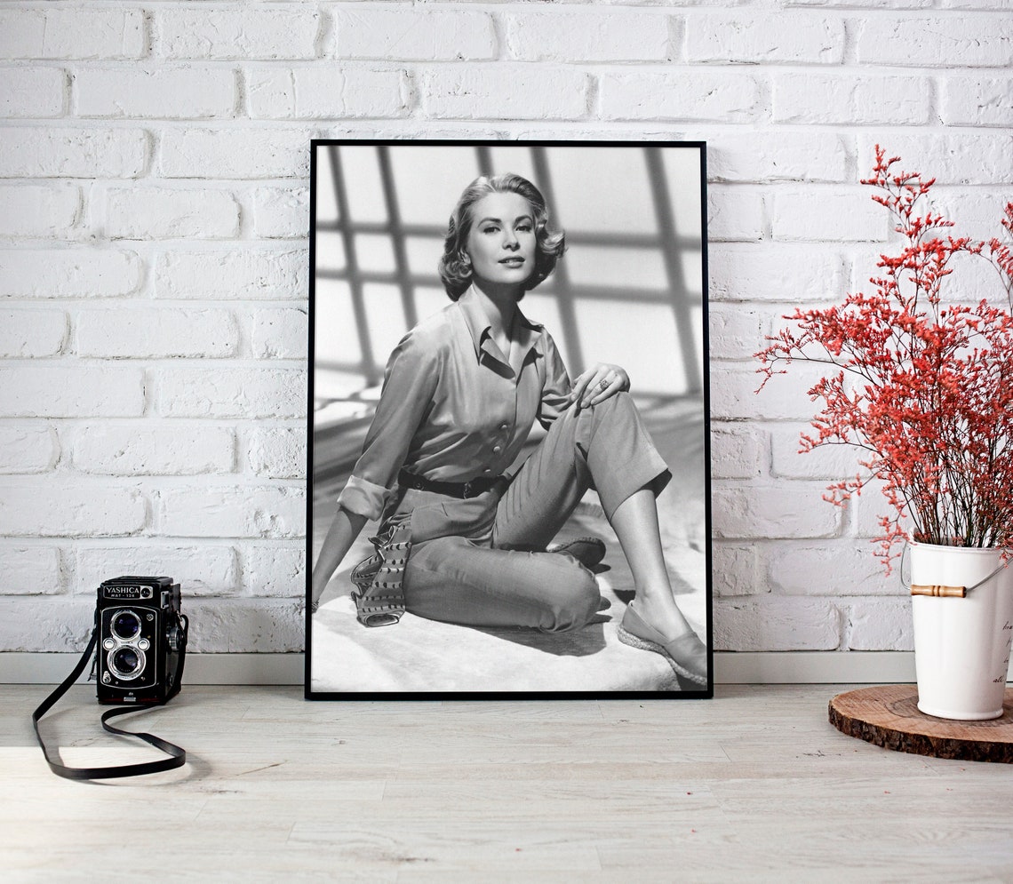 Poster Graphic Black and White Digital Print Gift Retro Etsy