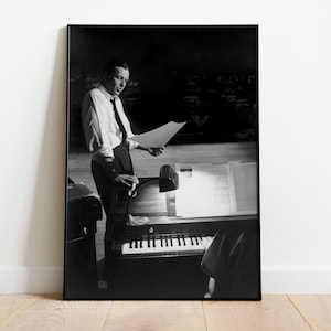 Retro Music Photography Poster Frank Sinatra Photo Print Gift Home Decor Wall Art