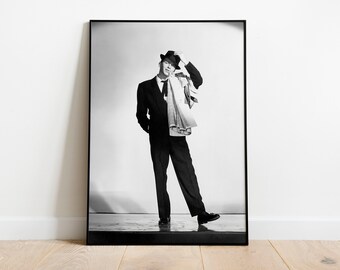 Retro Music Photography Poster Frank Sinatra Photo Print Gift Home Decor Wall Art