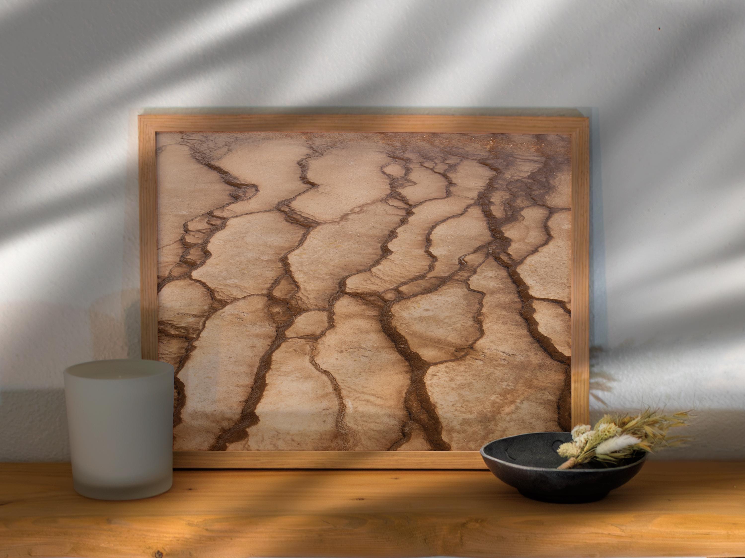 Abstract Earth Texture Natural Landscape Art Print | Minimalist Wall ...