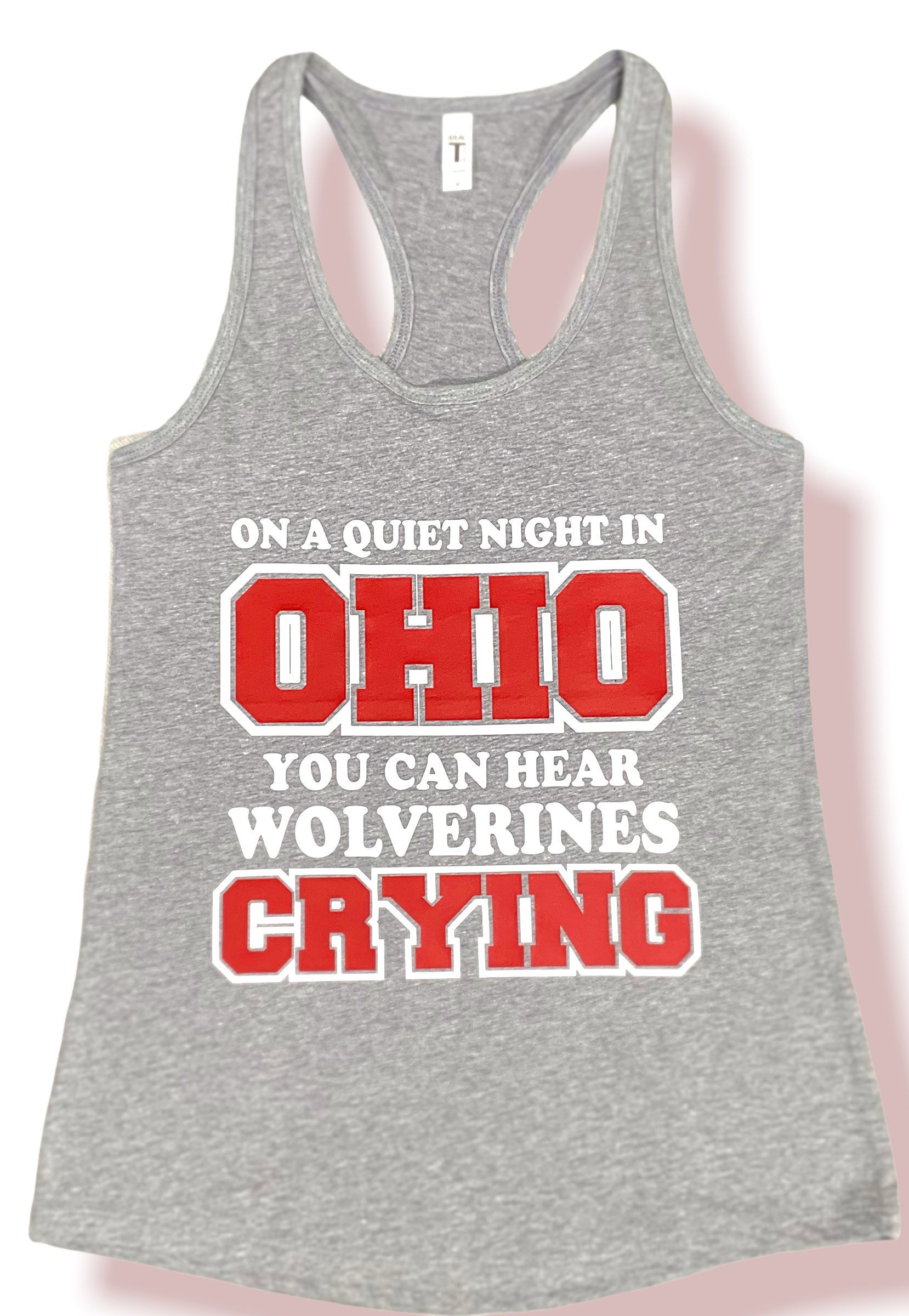 ZooZatz Ladies Ohio State Buckeyes Arched Muscle Tank Top / X-Large