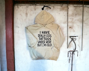 Tattoos Fleece Hoodie, Tattoo Enthusiast Sweatshirt