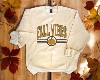 Fall Vibes Unisex Sweatshirt, Oversized Fleece Sweater