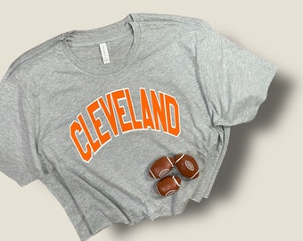 Cleveland Crop Top, Cleveland T-Shirt, Cleveland, Plus Size Graphic, Short Sleeve Crop Top, Cleveland Browns