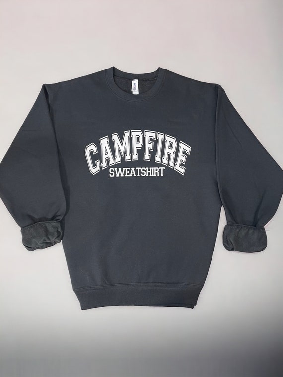 Cozy Campfire Graphic Sweatshirt: Fleece Lined Outdoor Shirt