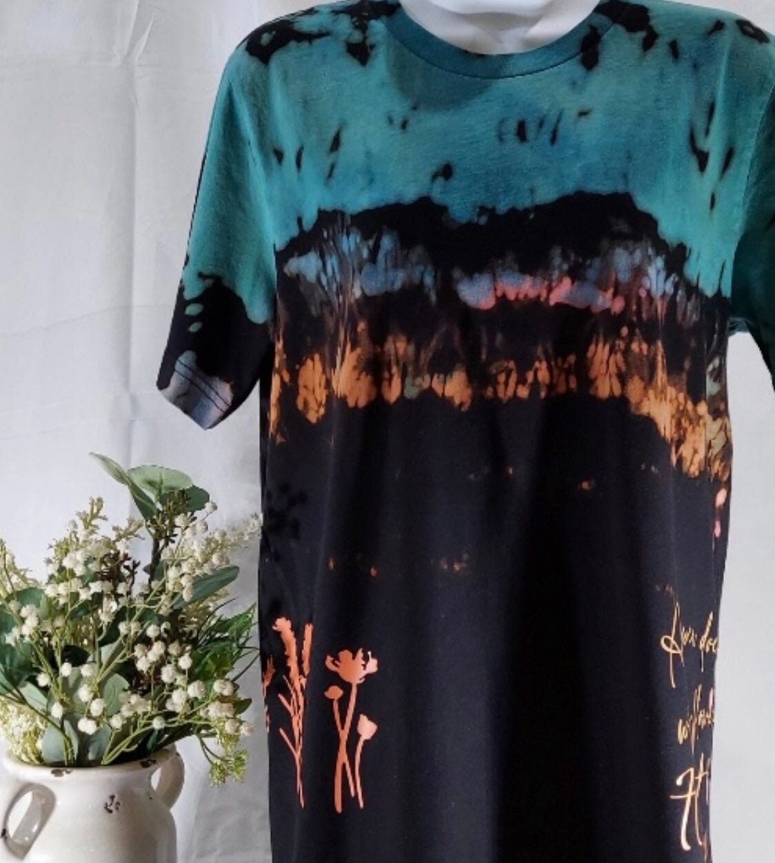 tie dye flower shirt