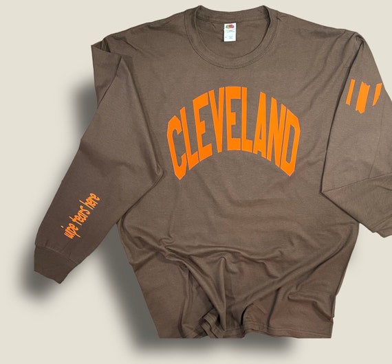 Cleveland Long Sleeve Shirt, Cleveland, Long Sleeve, Wipe Tears Here, Plus Size Graphic, Browns Shirt