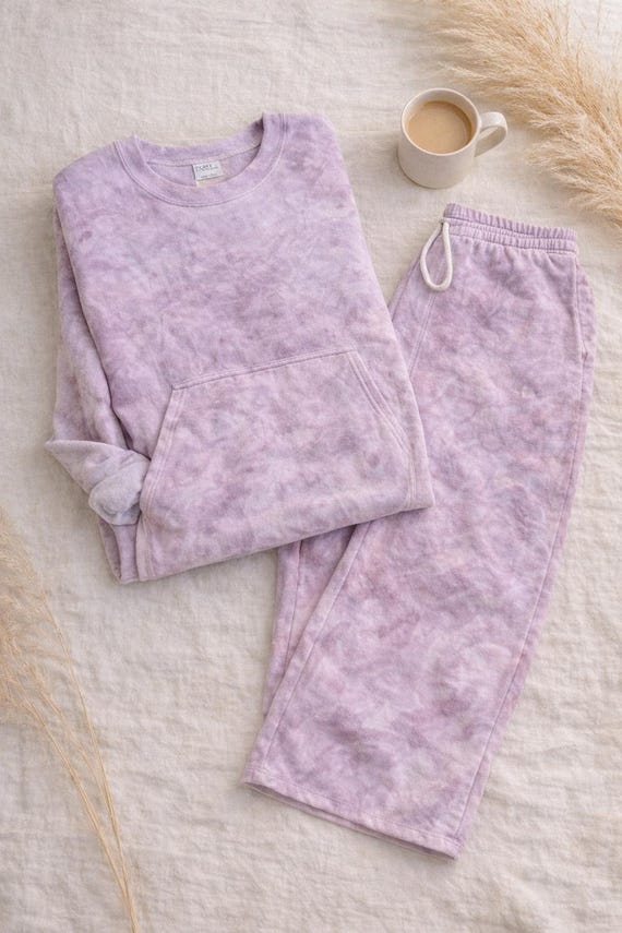 Unisex Marbled Tie Dye Sweatpants with Pockets, Plus Size Loungewear, Long, Fleece Sweatpants