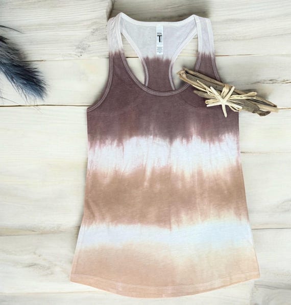 Handmade Tie-Dye Racerback Tank Top: Boho Festival Loungewear