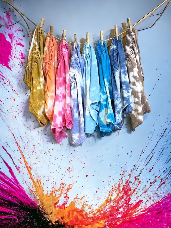 Tie Dye shorts, summer shorts, loungewear, tie dye loungewear, beachwear