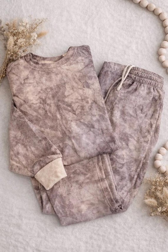 Handmade Marble Tie Dye Fleece Sweatshirt | Unisex Pullover with Kangaroo Pocket